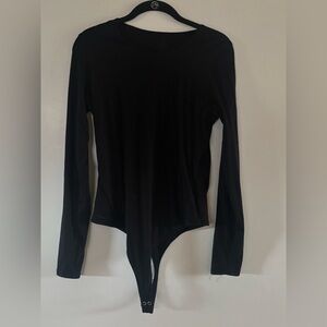 THIS ITEM HAS SOLDWoolx Sophia long sleeve bodysuit size medium in black